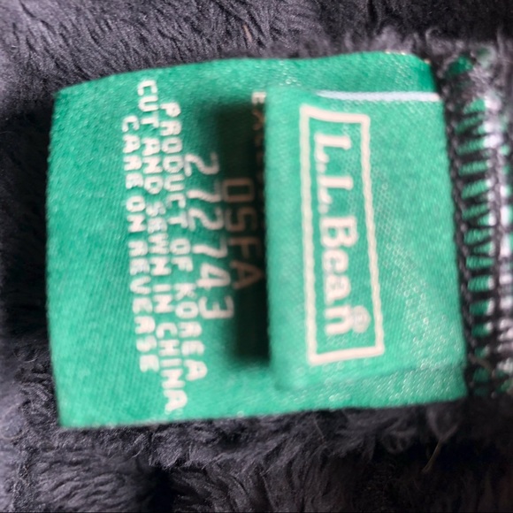 LL.Bean fleece beanie one size black 100% polyester watchman cap Gorpcore - Picture 5 of 6